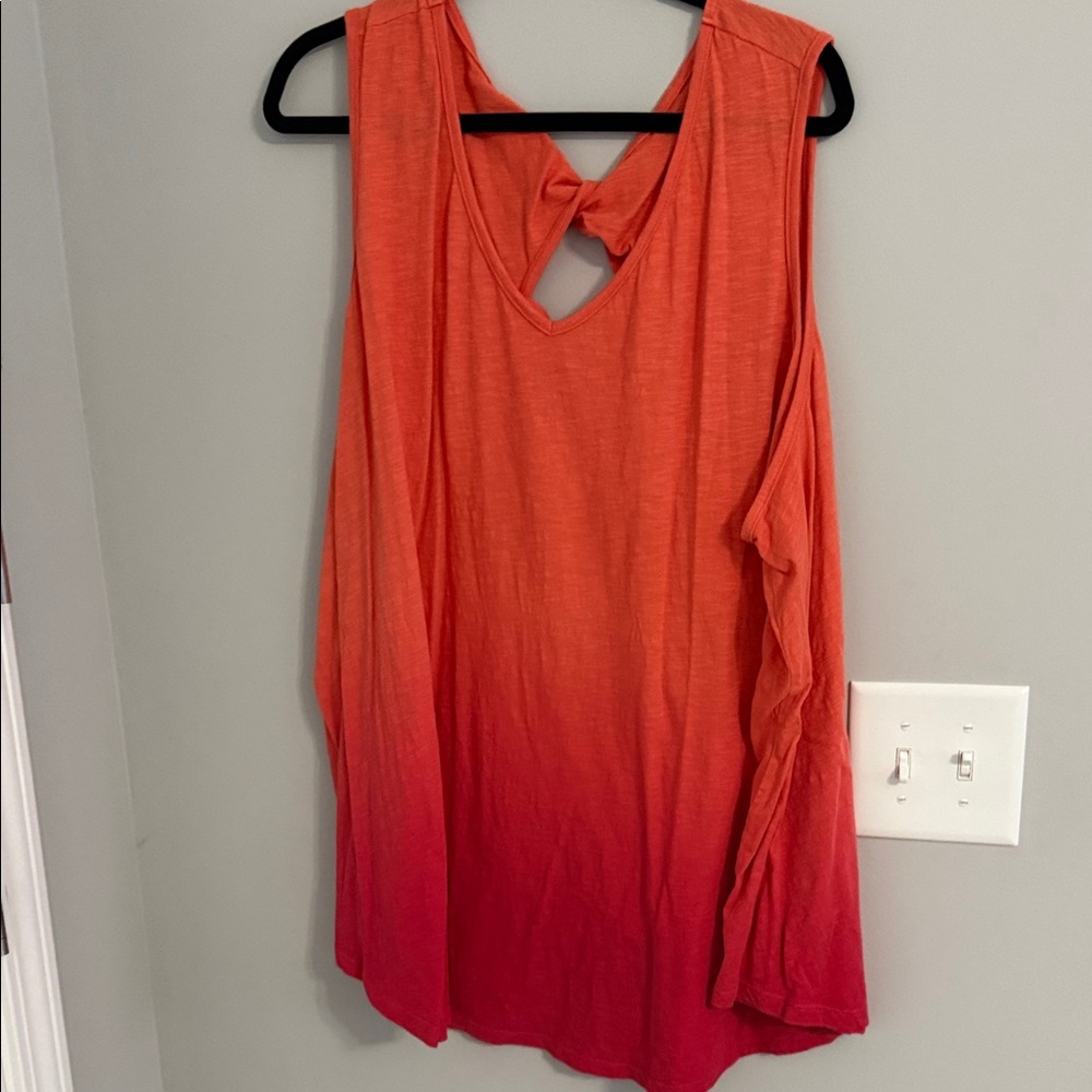 Terra & Sky Orange and Red Tank Top
